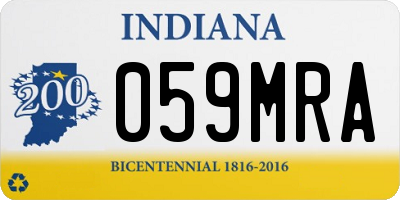 IN license plate 059MRA