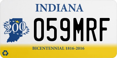 IN license plate 059MRF