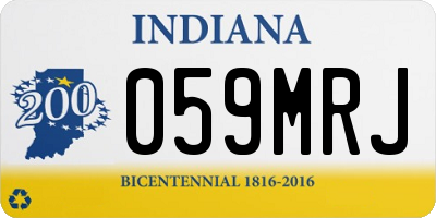 IN license plate 059MRJ