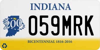 IN license plate 059MRK