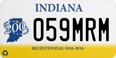 IN license plate 059MRM
