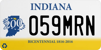 IN license plate 059MRN