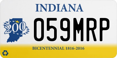 IN license plate 059MRP