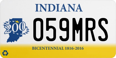 IN license plate 059MRS