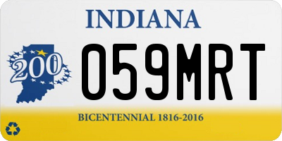 IN license plate 059MRT