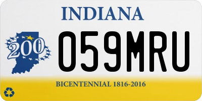 IN license plate 059MRU