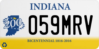 IN license plate 059MRV