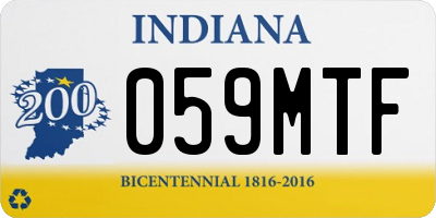 IN license plate 059MTF