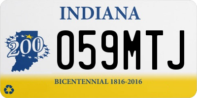 IN license plate 059MTJ