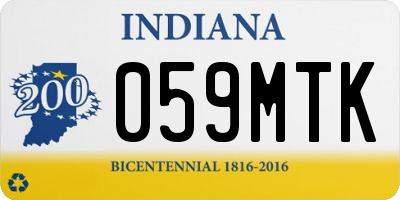 IN license plate 059MTK