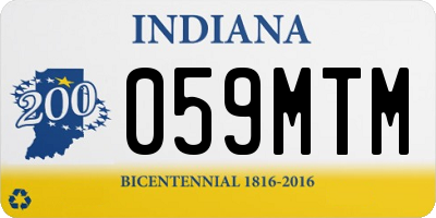 IN license plate 059MTM