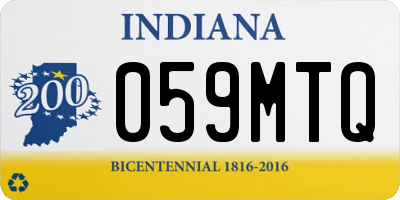 IN license plate 059MTQ