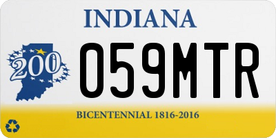 IN license plate 059MTR