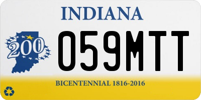 IN license plate 059MTT