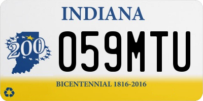 IN license plate 059MTU