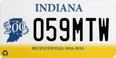 IN license plate 059MTW
