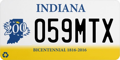 IN license plate 059MTX