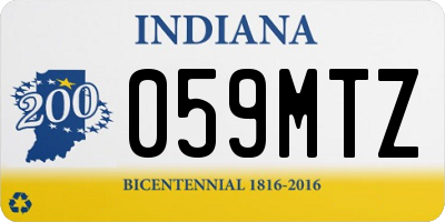 IN license plate 059MTZ