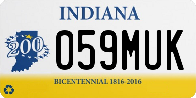 IN license plate 059MUK