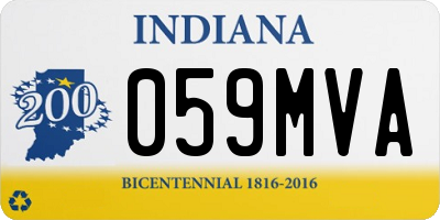 IN license plate 059MVA