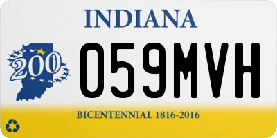 IN license plate 059MVH