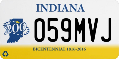 IN license plate 059MVJ