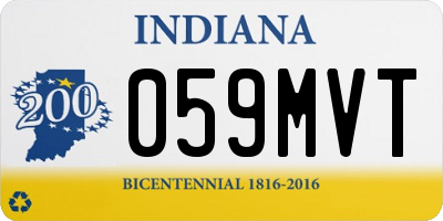IN license plate 059MVT