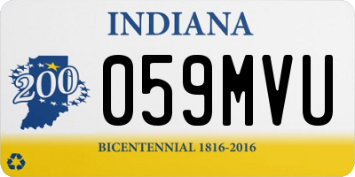 IN license plate 059MVU