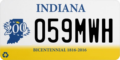 IN license plate 059MWH