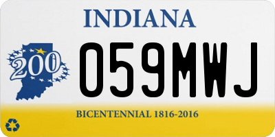 IN license plate 059MWJ