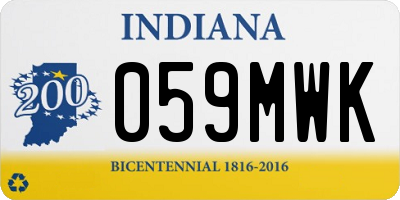 IN license plate 059MWK