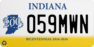 IN license plate 059MWN