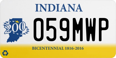 IN license plate 059MWP