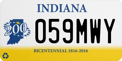 IN license plate 059MWY
