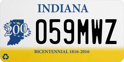 IN license plate 059MWZ
