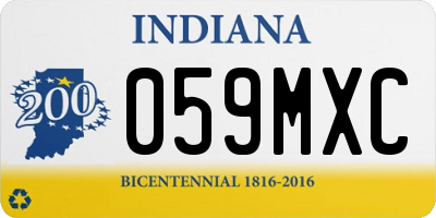 IN license plate 059MXC