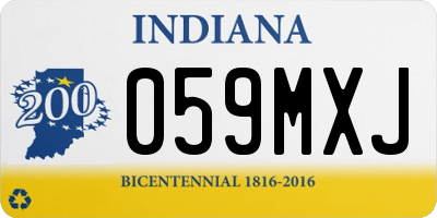 IN license plate 059MXJ