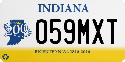 IN license plate 059MXT