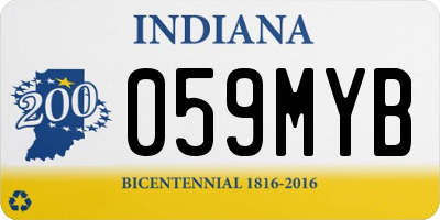 IN license plate 059MYB