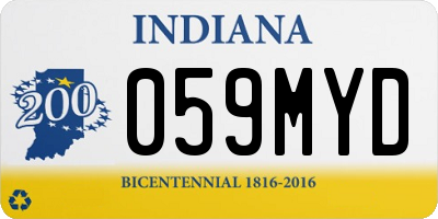 IN license plate 059MYD