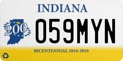 IN license plate 059MYN