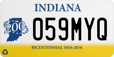 IN license plate 059MYQ