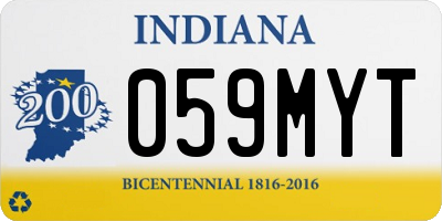 IN license plate 059MYT