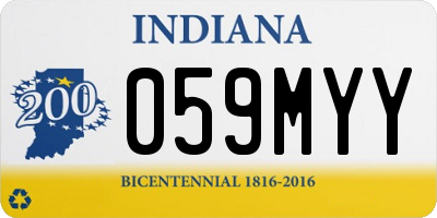 IN license plate 059MYY