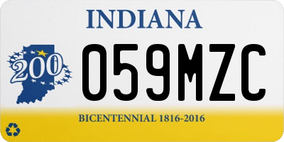 IN license plate 059MZC