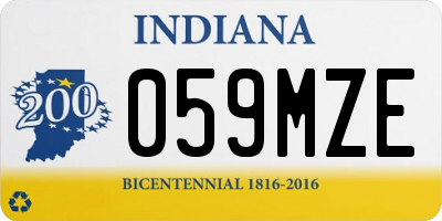 IN license plate 059MZE