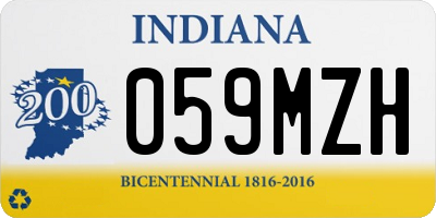IN license plate 059MZH