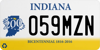 IN license plate 059MZN