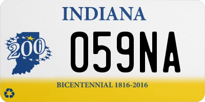 IN license plate 059NA