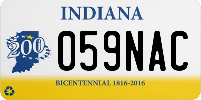 IN license plate 059NAC